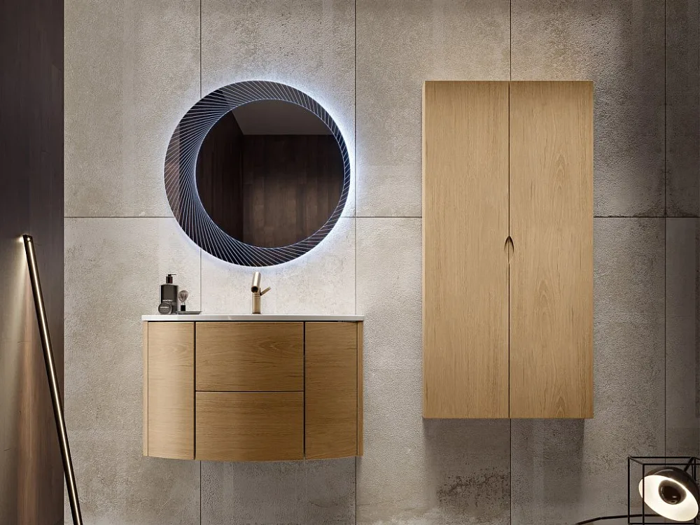 Зеркало круглое Cezares 80x80 с LED-подсветкой Sancos — официальный сайт