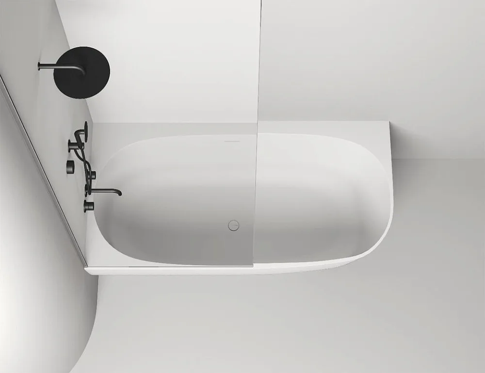 Ванна из искусственного камня Salini Sofia Corner L 170x85 см, угловая, левая, пристенная, белая, ас Sancos — официальный сайт