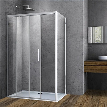 Душевой уголок Vincea Soft VSR-3SO8014CL 140х80 см, профиль хром
