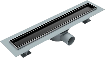 Душевой трап (лоток) Esbano Eco Tile 50 cм, матовый черный