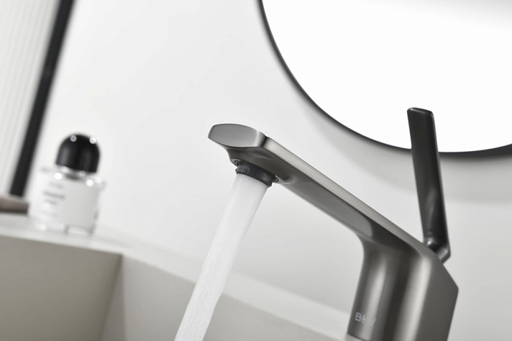 Смеситель для раковины Black&White Gravity 7104GM gun metal