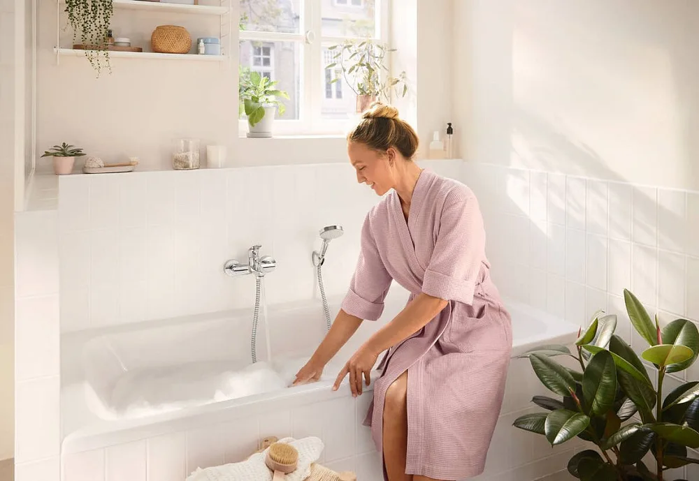 Смеситель для ванны с душем Hansgrohe Rebris S 72440000, хром Sancos — официальный сайт