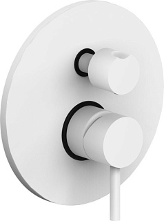 Встраиваемый смеситель Paffoni Light LIG019BO с ВНУТРЕННЕЙ ЧАСТЬЮ, белый