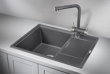 Мойка кухонная Granula 6503, графит