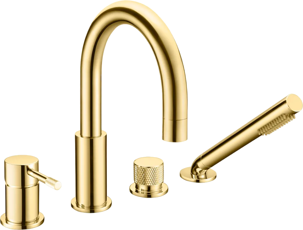 Смеситель на борт ванны Boheme Uno 460-G, gold Sancos — официальный сайт