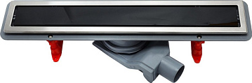Душевой трап (лоток) Pestan Confluo Premium Line 450, черное стекло/сталь