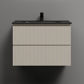 Тумба с раковиной Sancos Snob T 70 beige soft, раковина CN7007MB