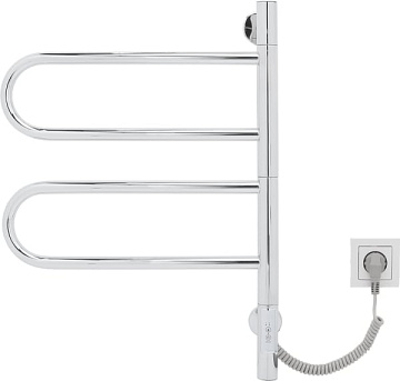 Полотенцесушитель электрический Vincea VTD-1R1CE 44x60 хром