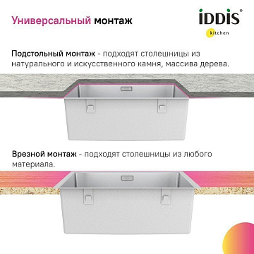Мойка кухонная IDDIS Prime PRI54S0i77 сатин