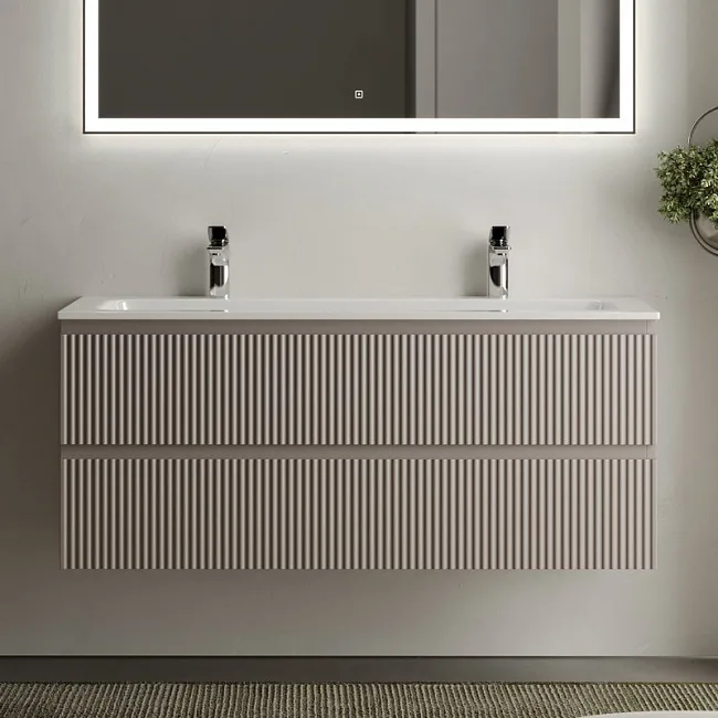 Тумба с раковиной Sancos Snob R 120 см, doha soft, раковина CN7016 Sancos — Оригинал