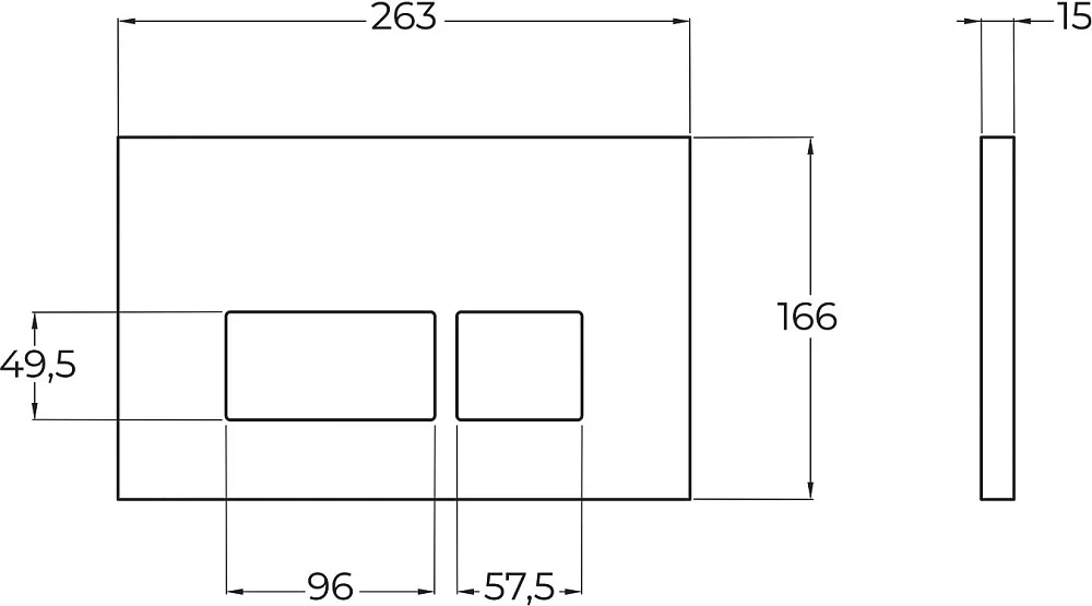 Кнопка смыва BelBagno BB043ORO.MAT матовое золото Sancos — официальный сайт