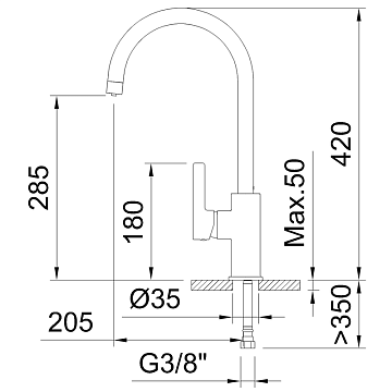 Смеситель для кухни Clever Osmosis 61101, хром