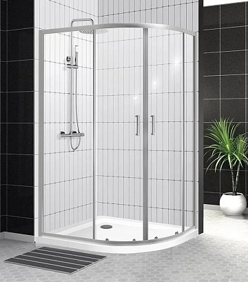 Душевой уголок BelBagno Uno -195 RH 2 100/80 C Cr стекло прозрачное