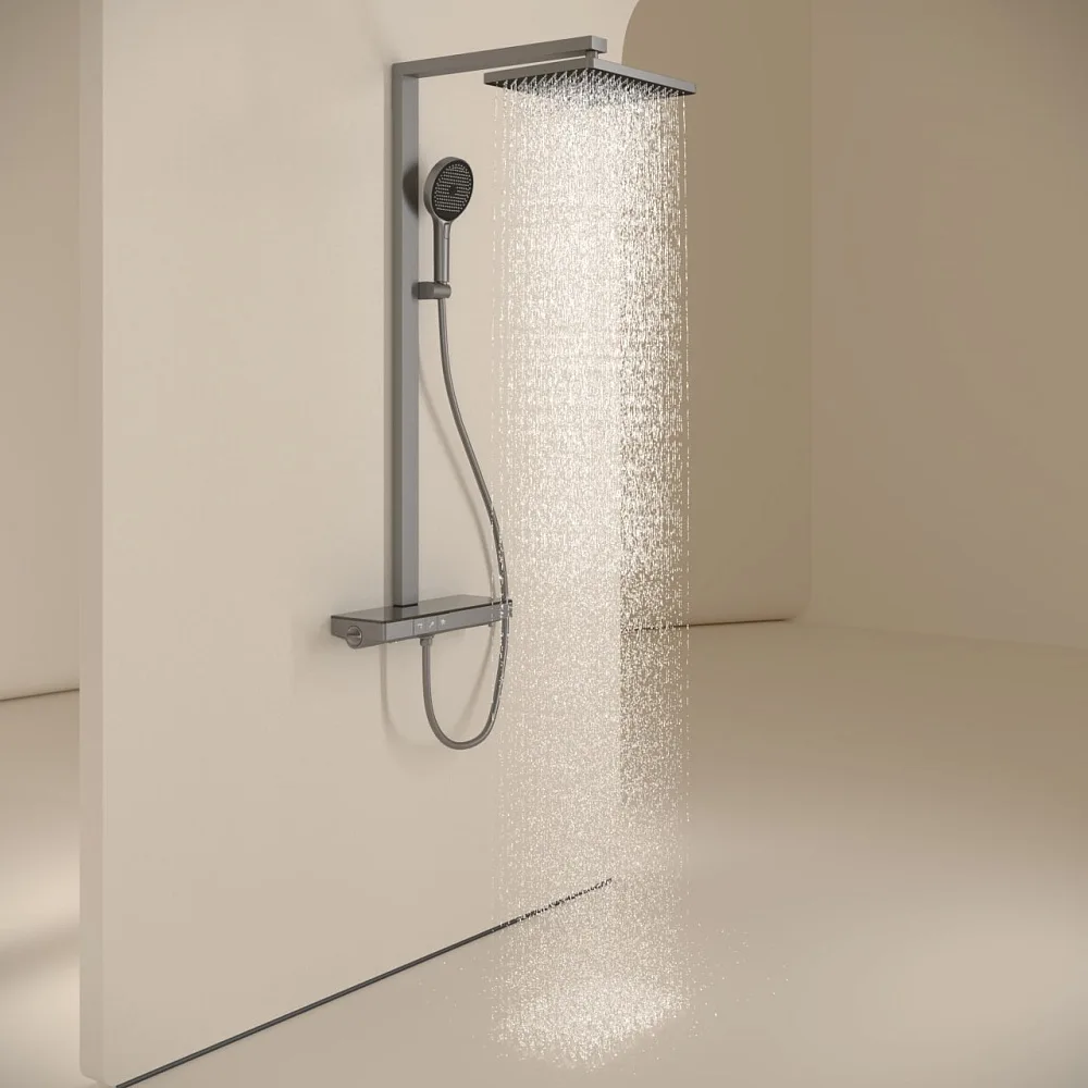 Душевая стойка Sancos Vos SC6100GG, вороненая сталь Sancos — официальный сайт