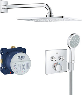 Душевой комплект Grohe Grohtherm SmartControl 34742000, С ВНУТРЕННЕЙ ЧАСТЬЮ
