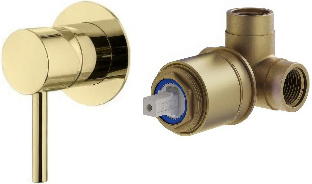 Встраиваемый смеситель Plumberia Selection Ixo KITXO1135OR С ВНУТРЕННЕЙ ЧАСТЬЮ, зол Sancos — официальный сайт