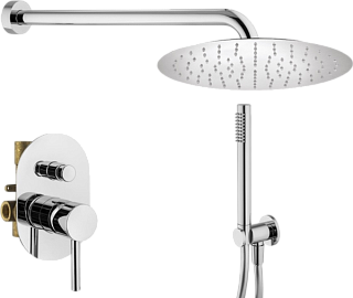 Душевой комплект Plumberia Selection Ixo KITXO15CRKING, С ВНУТРЕННЕЙ ЧАСТЬЮ, хром