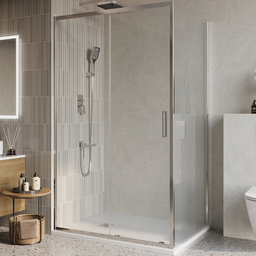 Душевой уголок BelBagno Luce AH-1-120/100-C-Cr профиль хром, стекло прозрачное