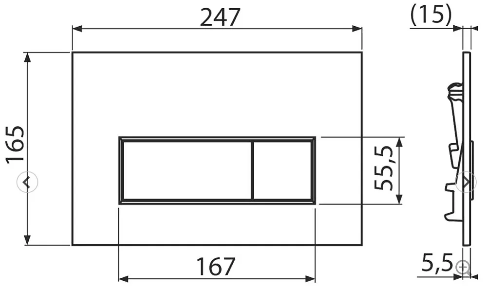 Система инсталляции для унитазов AlcaPlast AM101/1120-4:1 RU M571-0001, кнопка смыва хром Sancos — официальный сайт