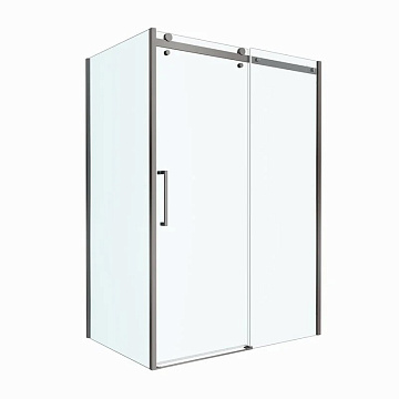Душевой уголок BelBagno Marino 2 AH-1-150/100-C-GM 150x100, профиль оружейная сталь, стекло прозрачн