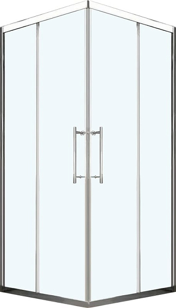 Душевой уголок Veconi Premium Trento PTC-20CH 100x80, профиль хром, стекло прозрачное
