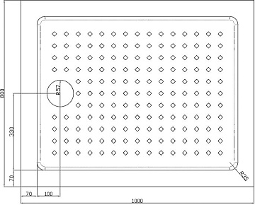 Поддон для душа Cezares Tray TRAY-A-AH-100/80-15-W 100x80, с сифоном