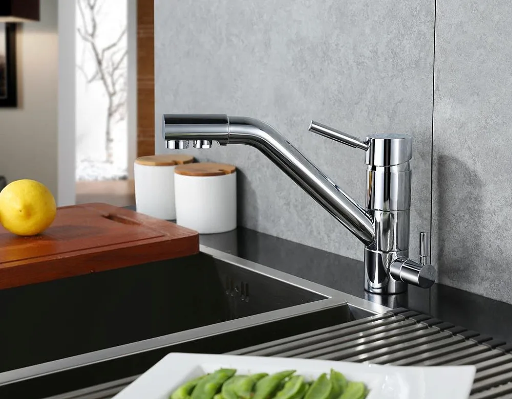 Смеситель для кухни Emar Steel ЕС - 3008 хром Sancos — официальный сайт