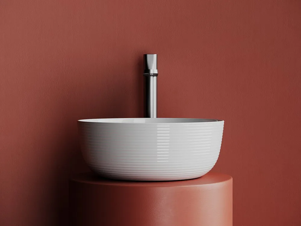 Накладная раковина Ceramicanova Element CN6073 белая глянцевая Sancos — официальный сайт