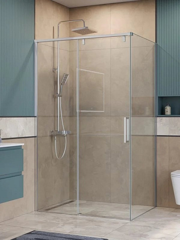 Душевой уголок BelBagno Soft Close-1 AH-1-120/90-C-Cr профиль хром