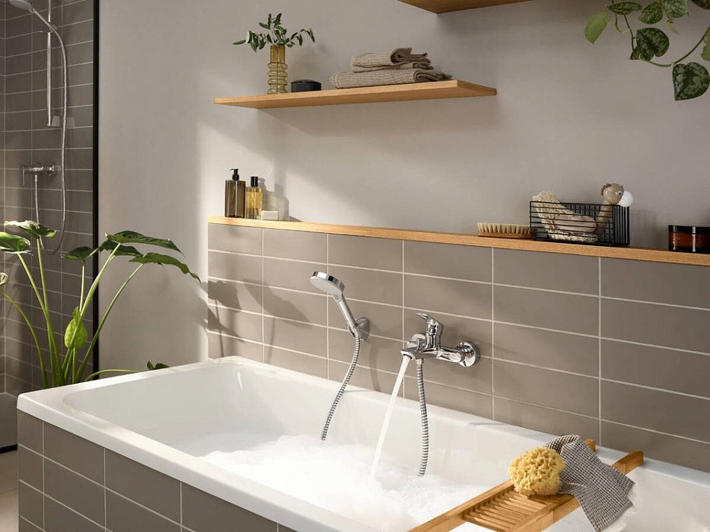 Смеситель для ванны с душем Hansgrohe Rebris E 72450000, хром