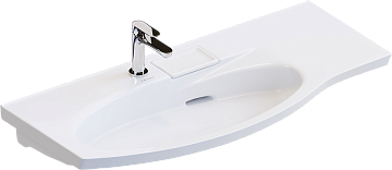 Мебельная раковина KERAMA MARAZZI Riva 100 L, глянцевая белая