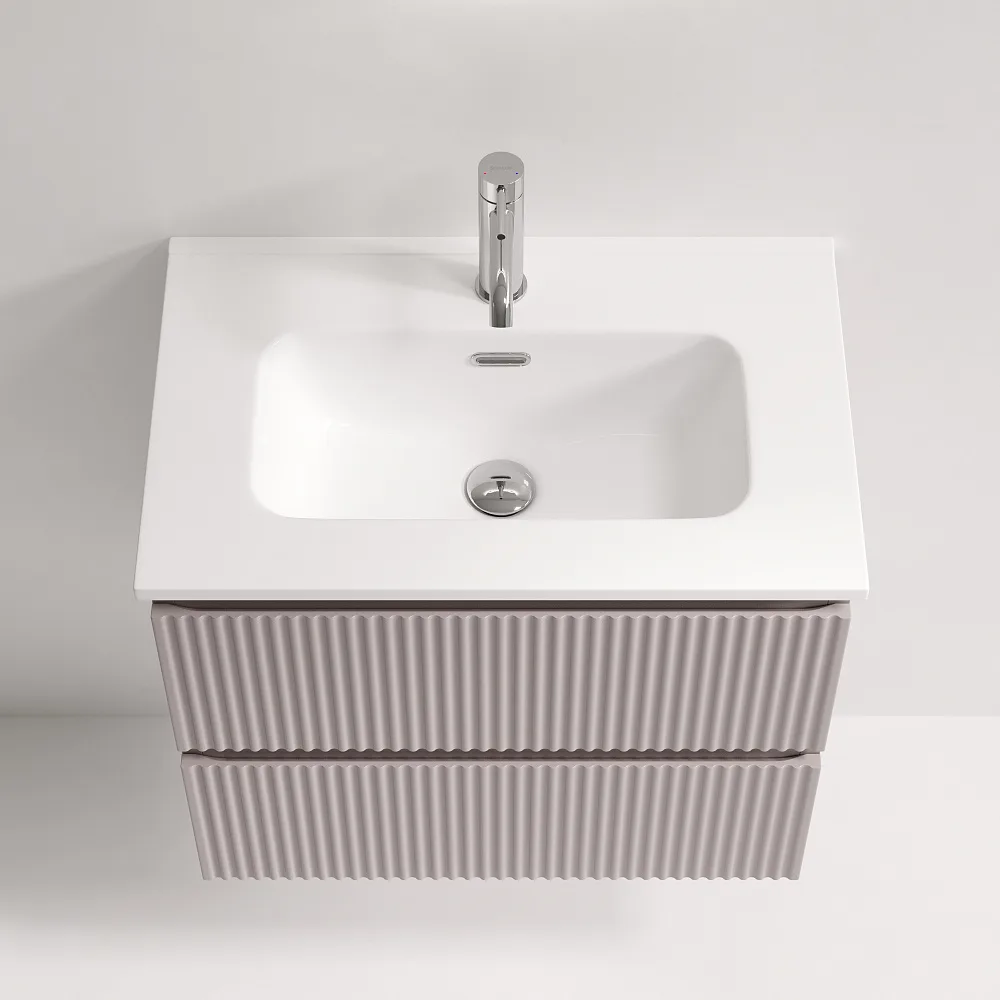 Тумба под раковину Sancos Snob R 60 подвесная Doha soft (пыльная роза), SNR60/39SM Sancos — официальный сайт