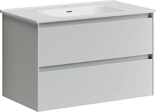 Тумба под раковину Sancos Cento 80 подвесная белый глянец, CN80W