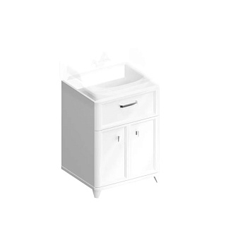 Тумба под раковину без столешницы KERAMA MARAZZI Pompei 60 напольная, с ящиком и дверцами, глянцевая