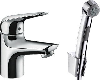 Смеситель для раковины Hansgrohe Novus 71144000 с гигиеническим душем, хром