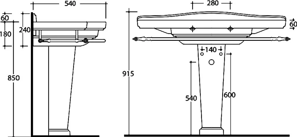 Мебельная раковина Galassia Ethos 8435М 110 см, 1 отверстие Sancos — официальный сайт