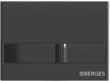 Система инсталляции для унитазов Berges Novum L6, с кнопкой смыва, черный глянец