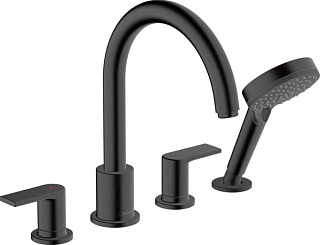 Смеситель на борт ванны Hansgrohe Vernis Shape 71459670, черный