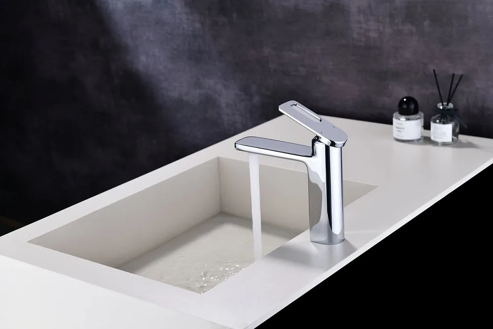 Смеситель для раковины Black&White Gravity 7103С chrome Sancos — официальный сайт