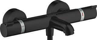 Термостатический смеситель Hansgrohe Ecostat Comfort 13114670, для ванны с душем, матовый черный