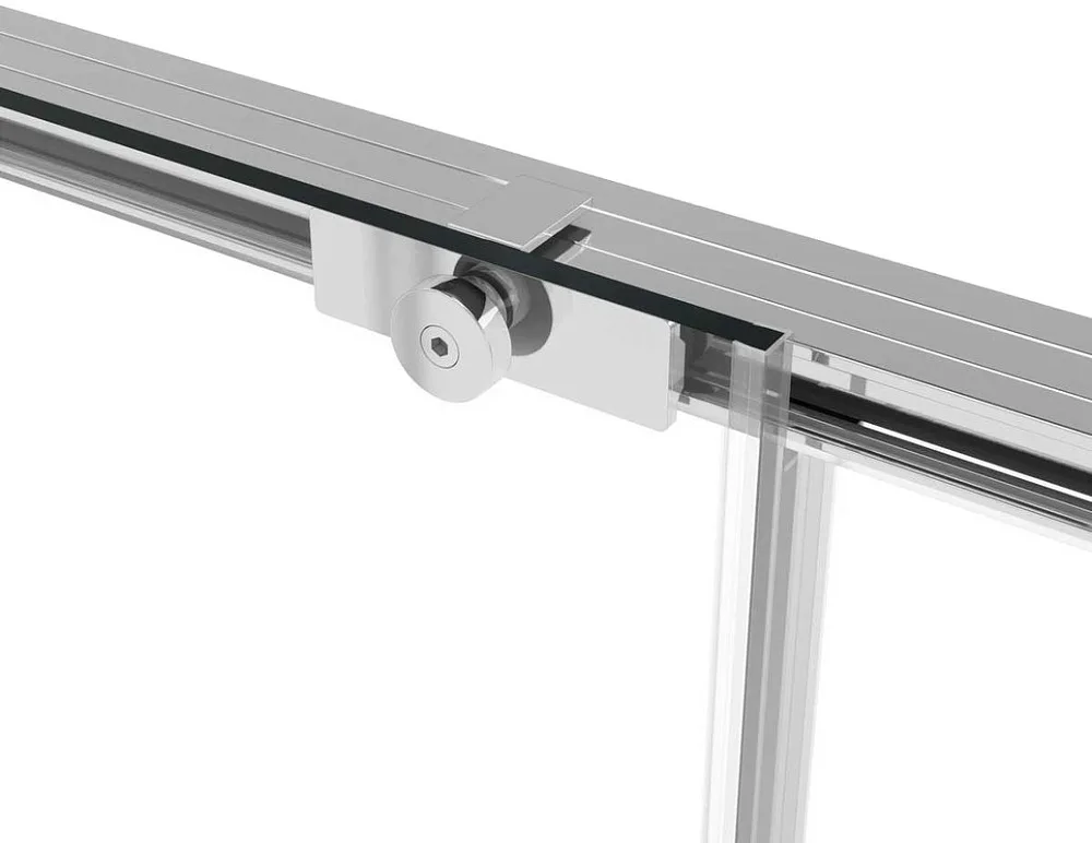 Душевая дверь в нишу Vincea Slim Soft VDS-1SS150CL 150 см профиль хром, стекло прозрачное Sancos — официальный сайт