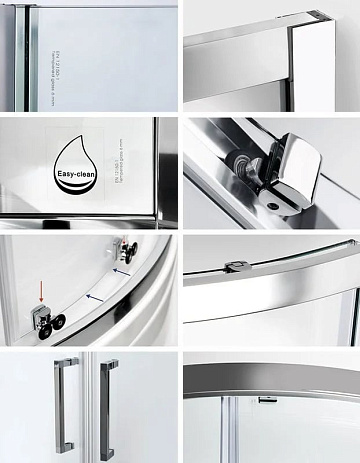 Душевой уголок Wasserkraft Main 41S01 90x90 см