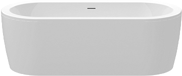 Акриловая ванна Cezares Slim 180x80 см, SLIM CENTRAL-180-80-60-W37-SET