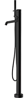 Напольный смеситель для ванны с душем Gattoni Circle Two 9108/91NO, nero opaco