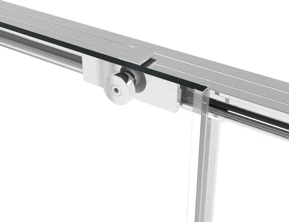 Душевая дверь в нишу Vincea Slim Soft VDS-1SS100CL 100 см, профиль хром, стекло прозрачное Sancos — официальный сайт