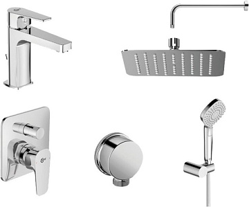 Комплект для ванной Ideal Standard Esla BD002XC С ВНУТРЕННЕЙ ЧАСТЬЮ