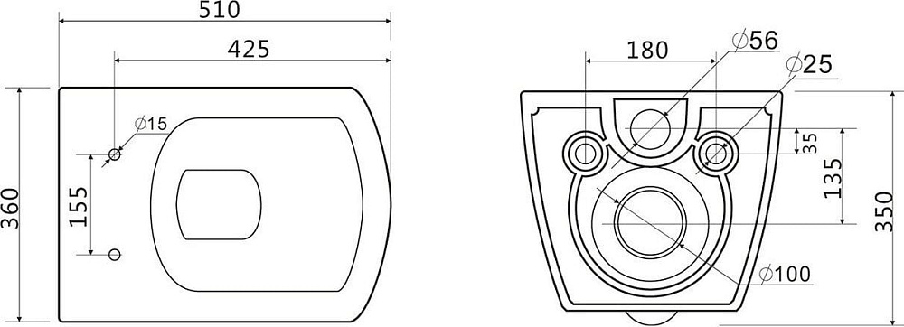 Унитаз подвесной BelBagno Carina BB514CHR