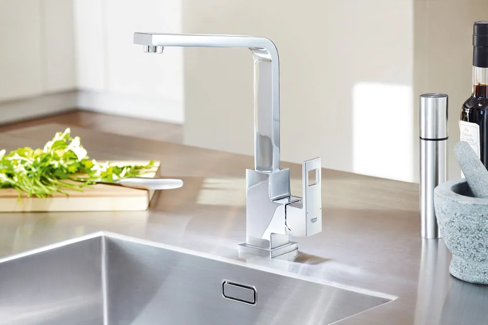 Смеситель для кухни Grohe Eurocube 31255000 Sancos — официальный сайт