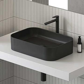Накладная раковина Ravak Ceramic R Slim 55, черная матовая
