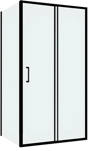 Душевой уголок Abber Schwarzer Diamant AG30100B5-S60B5 100x60, профиль черный, стекло прозрачное